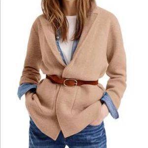 Cornflower blue J. Crew knit blazer